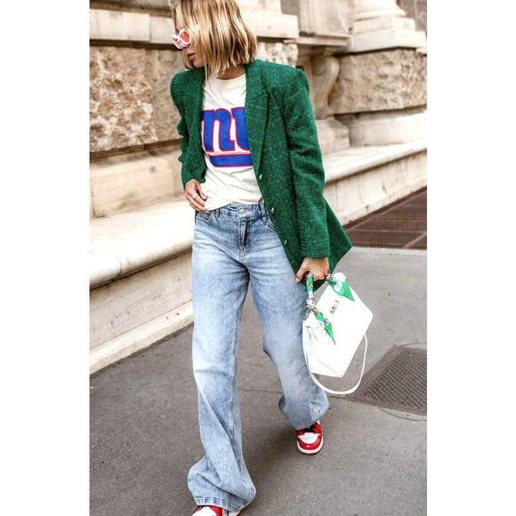 ZARA BLOGGER FAVE!!! Blazer with Contrast Buttons NWT - Picture 14 of 16